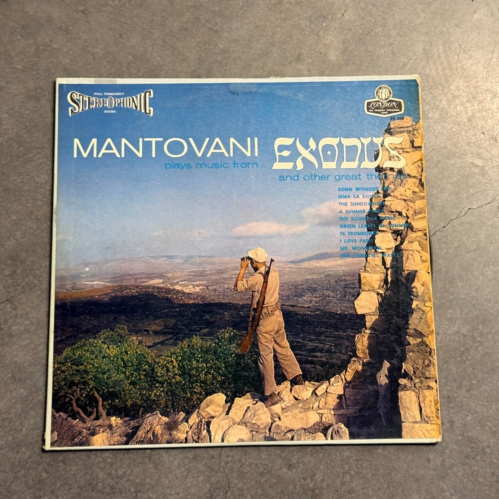 Mantovani Plays Music From Exodus and Other Great Themes Vinyl LP London PS 224